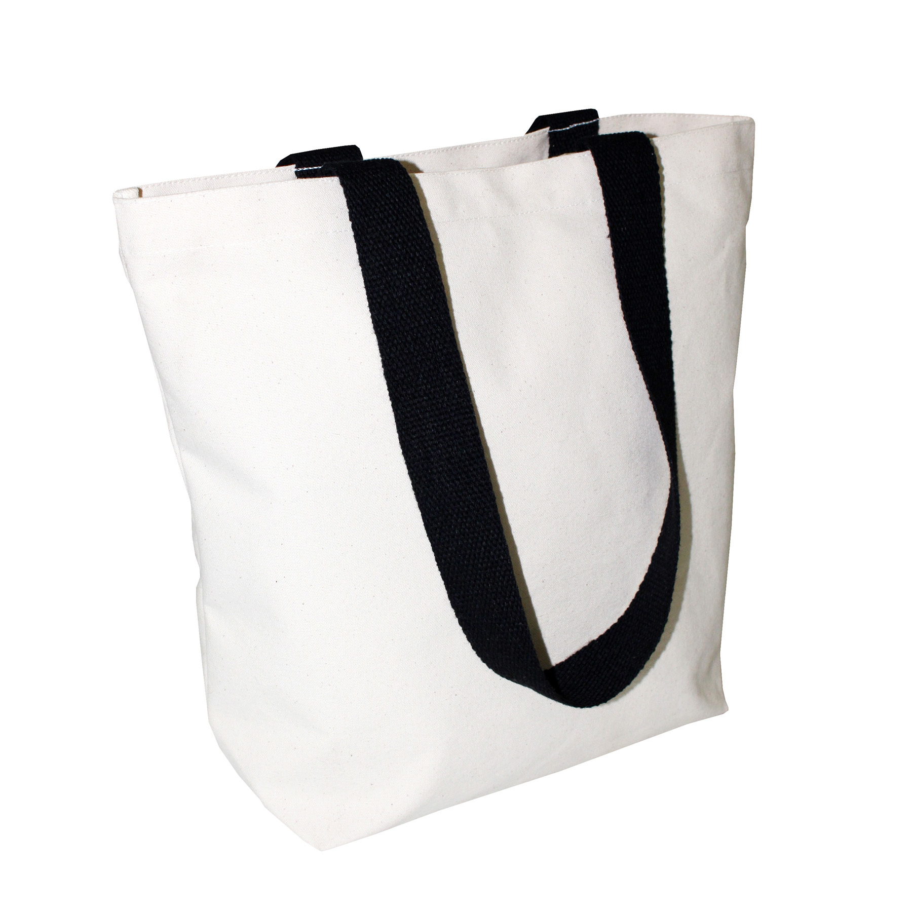 12 Oz Natural Canvas Bag With Open Hanging Pocket