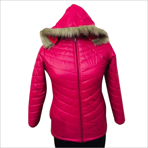 Ladies Plain Jacket - Women's Full Sleeve Design | Detachable Hood, Double Pockets, Washable Fabric