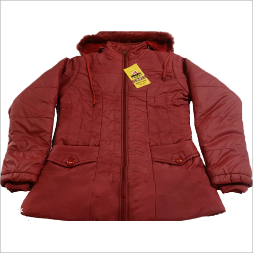 Ladies Plain Full Sleeve Jacket - Cotton Blend, Winter Season | Washable, Detachable Hood, Double Pockets, Full Sleeves