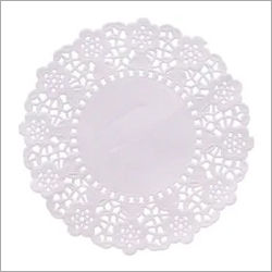 White 5 Inch Disposable Dolly Round Paper