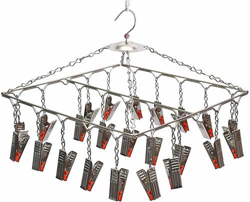 Red And Pink Stainless Steel Hanger