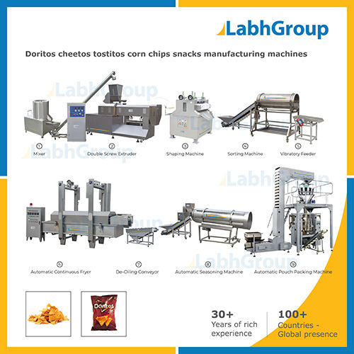 Doritos Cheetos Corn Chips Making Machines Capacity: 500 Kg/Hr