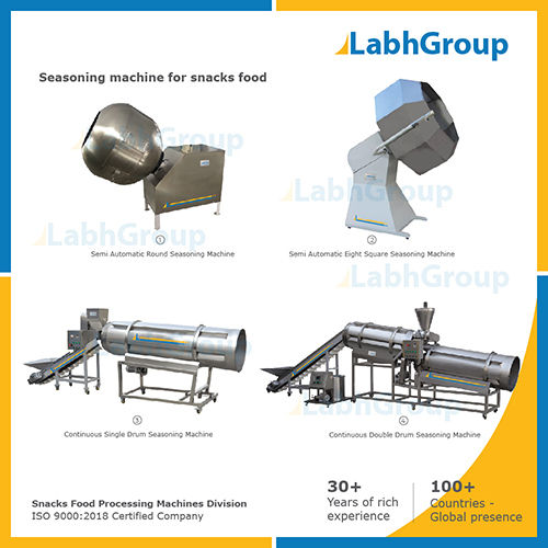 Seasoning Machine For Snacks Food Capacity: 1000 Kg/Hr