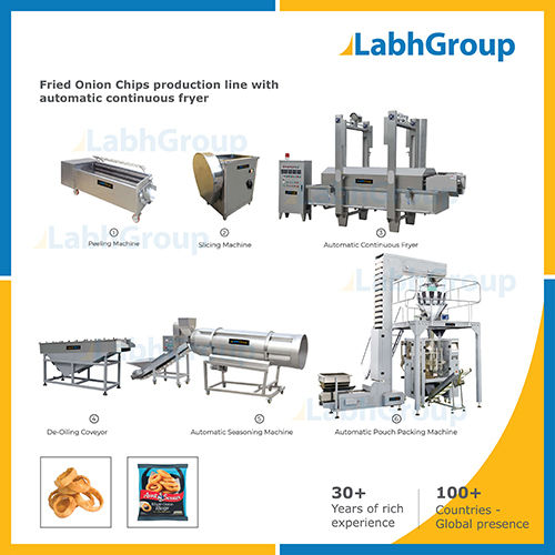 Fried Onion Chips Making Machine - Production Line Capacity: 125 Kg/Hr