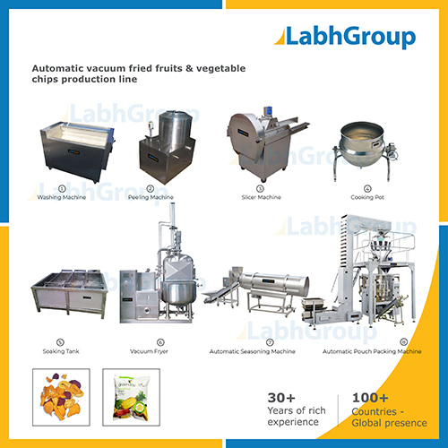 Vacuum Fried Fruit & Vegetable Chips Making Machines
