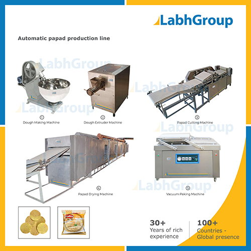 Automatic Indian Papad Papadum Making Machines