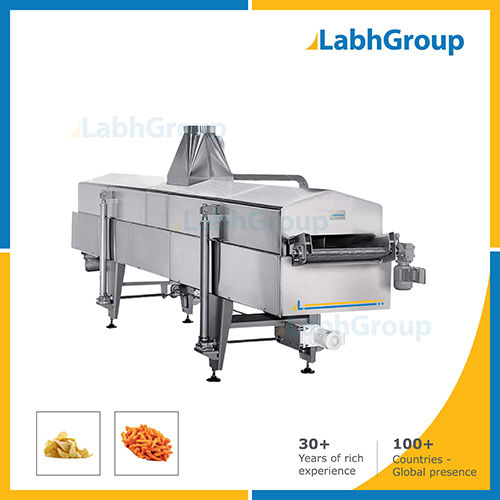 Gas & Diesel Continuous Fryer For Frying Snacks Food Capacity: 1000 Kg/Hr