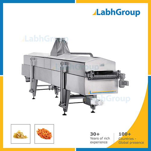 Gas & Diesel Continuous Fryer For Frying Snacks Food