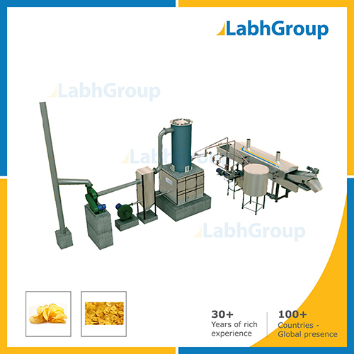 Wood Based Continuous Fryer For Frying Snacks Food