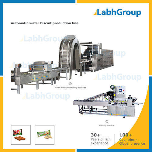 Wafer Biscuit Making Machine - Production Line Capacity: 500 Kg/Hr