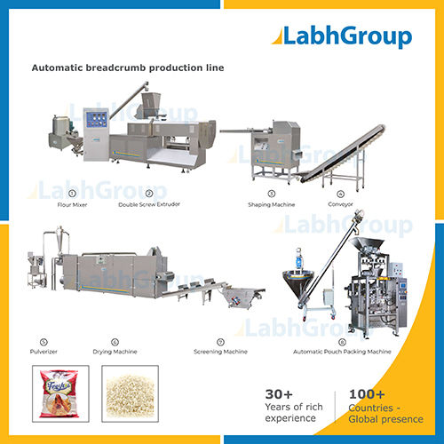 Automatic Breadcrumb Manufacturing Machines Capacity: 500 Kg/Hr