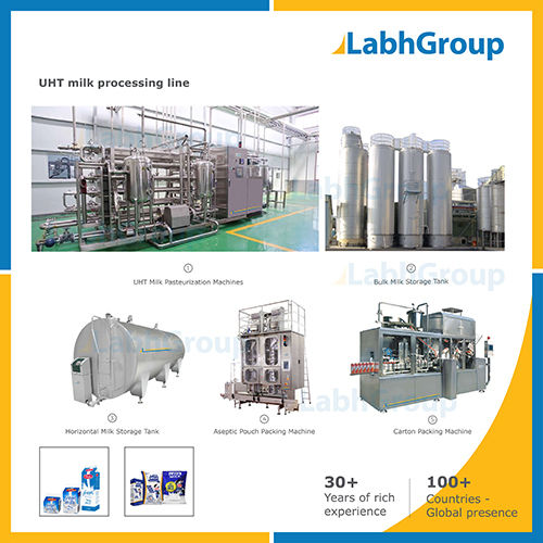 Uht Dairy Milk Making Machine - Processing Plant Capacity: 10000 Liter/Day