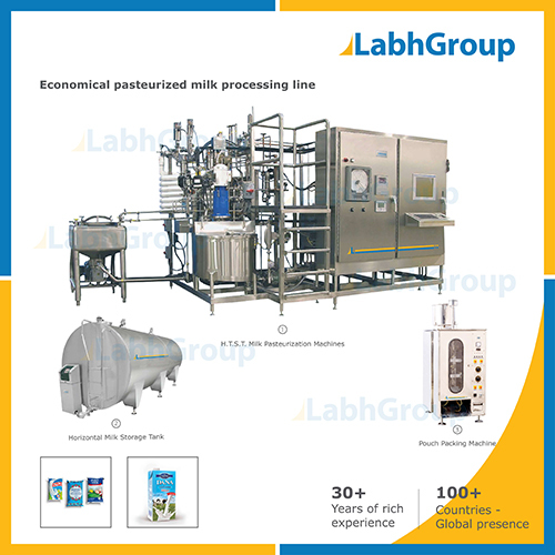 Economical Small Pasteurized Dairy Milk Processing Plant By LABH PROJECTS PVT. LTD.