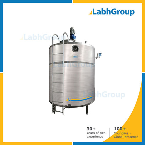 Stainless Steel Dairy Cream Storage Tank Capacity: 2000 Liter/day