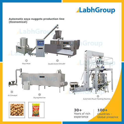 Textured Soya Nuggets Protein Making Machines Capacity: 500 Kg/Hr