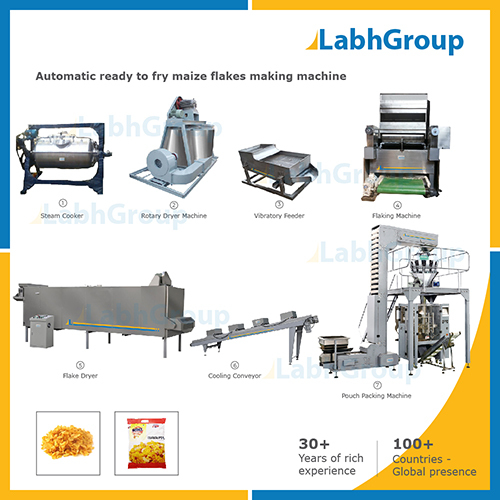 Ready To Fry Rice Flakes Poha Making Machine