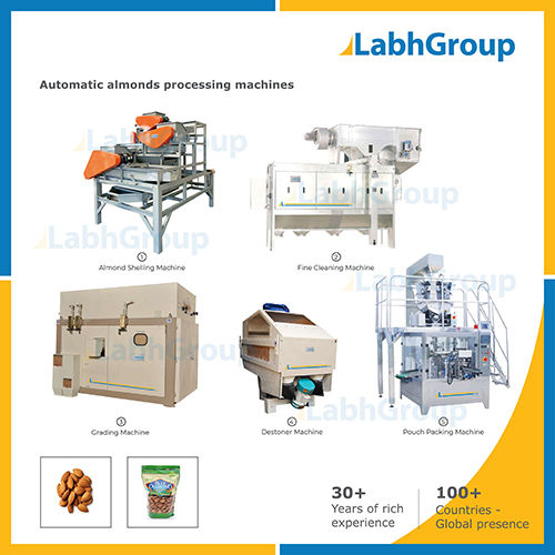 Almond Processing Machines Capacity: 1000 Kg/Hr