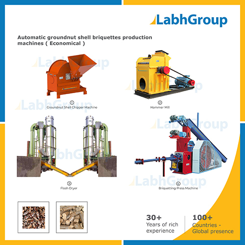 Groundnut Shell Briquettes Making Machines - Production Line