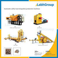 High Capacity Coffee Husk Briquettes Manufacturing Plant - 500 Kg To 2500 Kg/hr, 20000 Kg Weight | Eco-friendly, Compact Structure, High Efficiency, Low Noise
