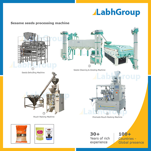 Sesame Seeds Dehulling & Processing Machine
