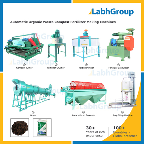 Manure Organic Waste Compost Fertilizer Making Machines