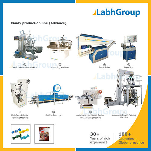 Hard Boiled Sweets Manufacturing Machine