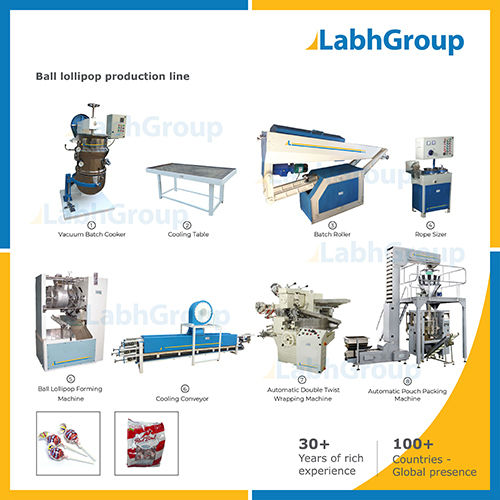 Lollipop Making Machine - Production Line Capacity: 250 Kg/Hr