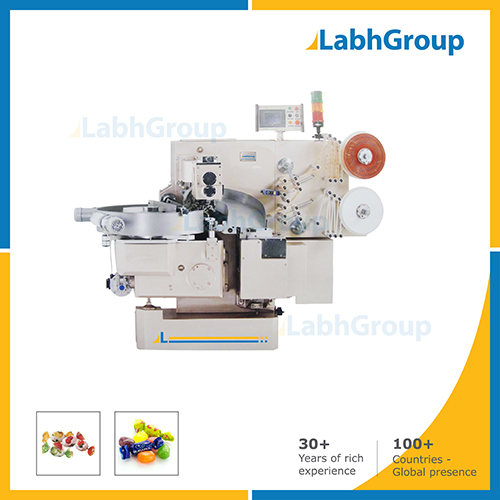 Double Twist Wrapping Machine For Candy Sweets