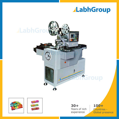 Cut And Side Fold Wrap Machine For Toffee And Gum