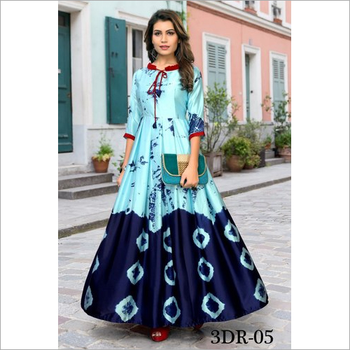 Long on sale gown kurtis