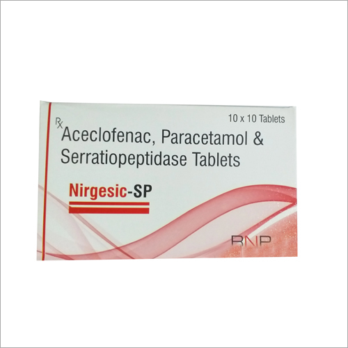Aceclofenac Paracetamol And Serratiopeptidase Tablets