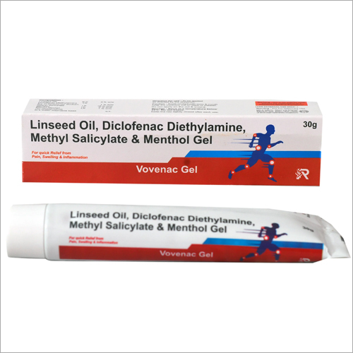 30 gm Linseed Oil Diclofenac Diethylamine Methyl Salicylate And Menthol Gel By RAMYAMED SOLUTIONS LLP