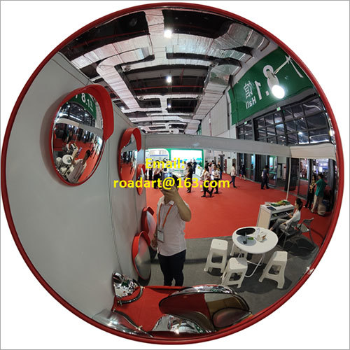 Indoor Convex Mirror with Orange Mirror Back