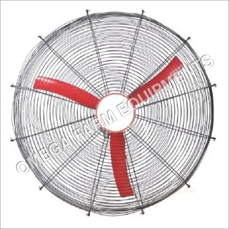 Roof Top Silver and Red Ventilation Fan By OMEGA FARM EQUIPMENTS