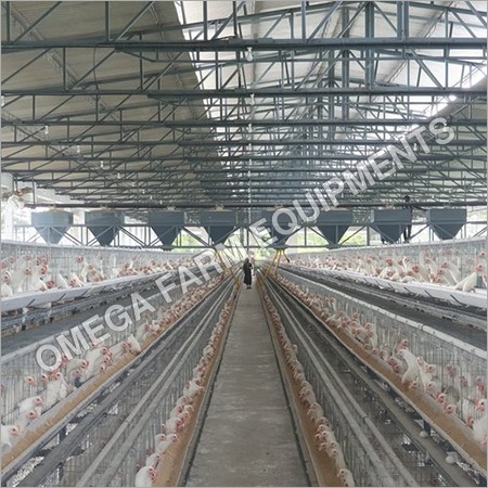 Silver Poultry Cage