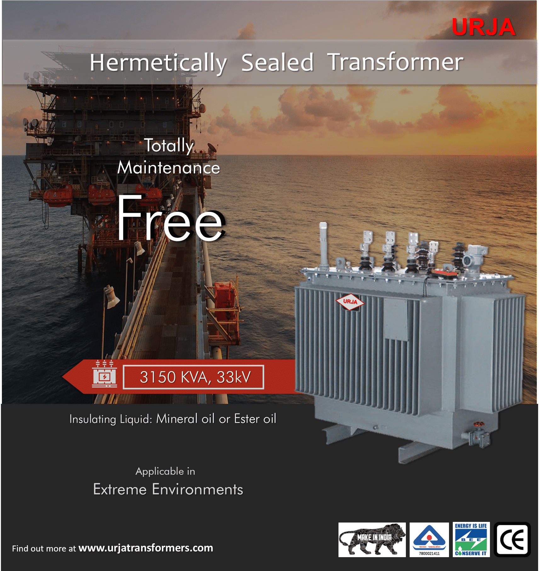 Hermetically Sealed Transformer