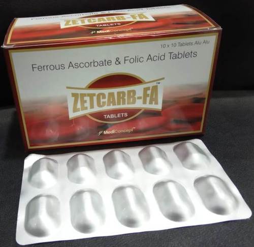 Carbonic Iron, Folic Acid, Cyanocobalamin And Zinc Tablet