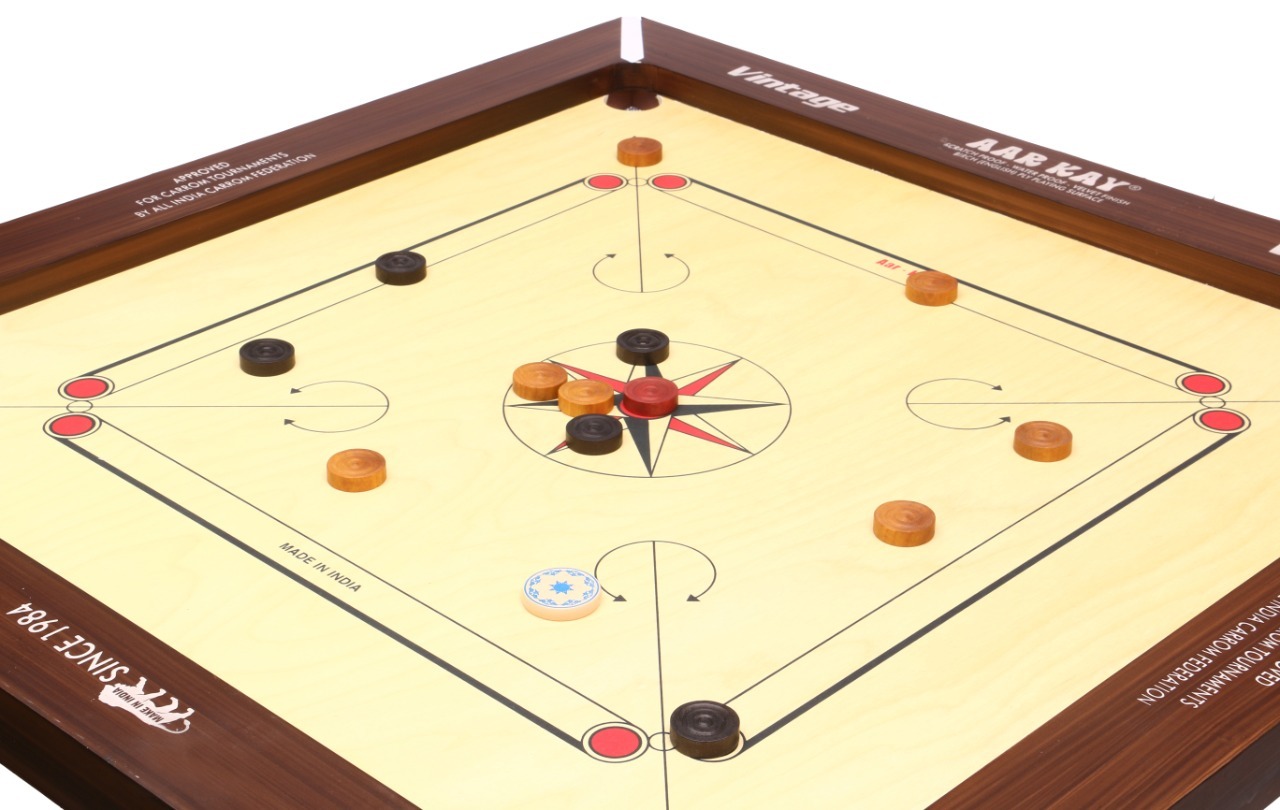 Kd Aar Kay Carrom Board Champion Bulldog Jumbo Vintage Plywood