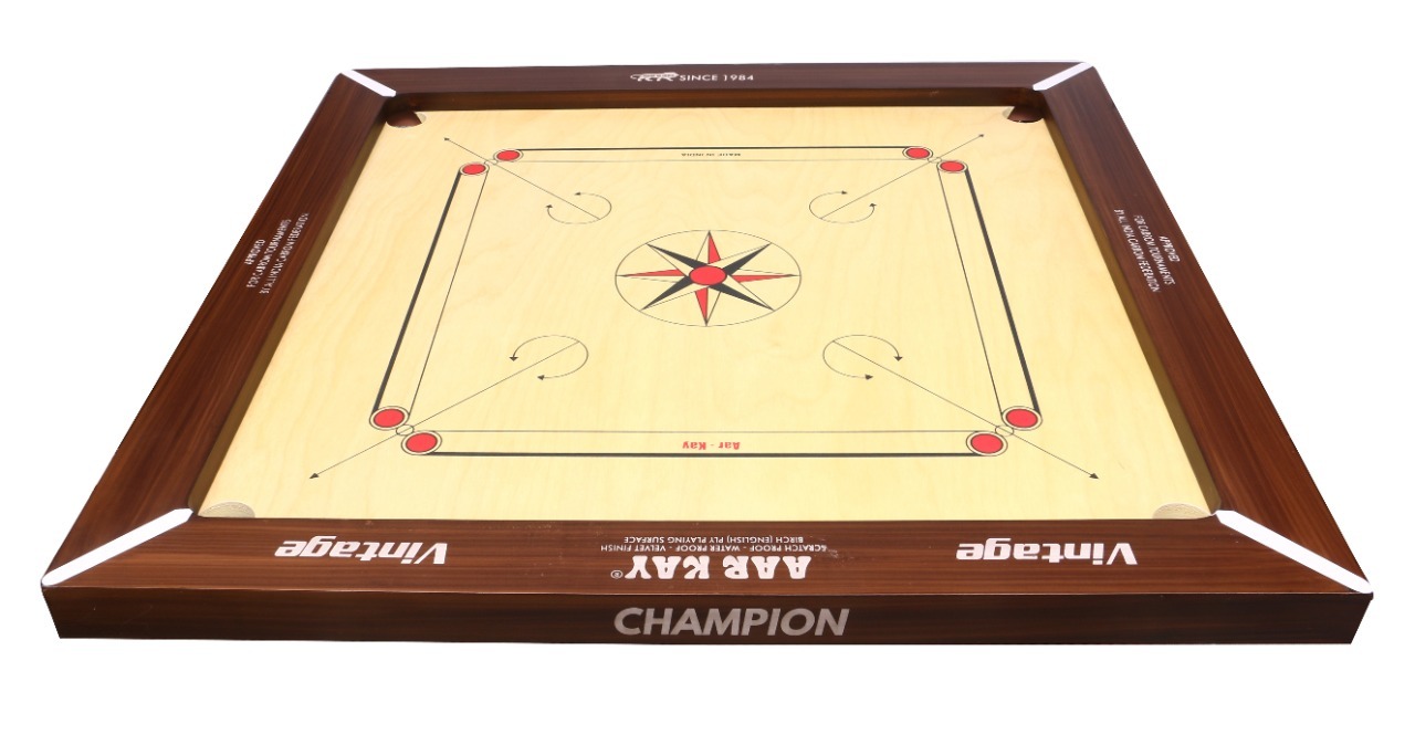 Kd Aar Kay Carrom Board Champion Bulldog Jumbo Vintage Plywood