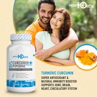 Curcumin 95% + Piperine 95% - 60 Veg capsules