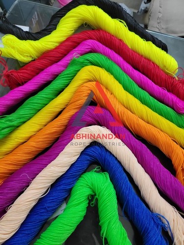 Color Twine - HDPE Material, 1 Millimeter Diameter, Twisted Texture | Available in Red, Blue, Green, Yellow, Orange, Pink, and Yellow