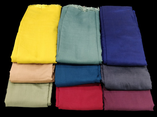 Dyed Muslin Fabric - 44 Inch Width, Soft Polyester Texture, Available in Various Colors | Plain Pattern, Suitable for All Seasons and Autumn