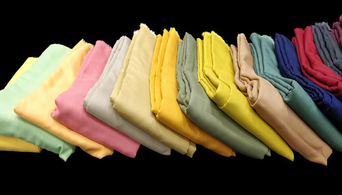 Poly Muslin Fabric - 43-44 Inches Width, 44 Length x Width | Smooth Polyester Texture, Warm Dyed Plain Muslin for Dresses-Sarees-Kurtis, Available in Different Colors