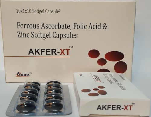 Ferrous Ascorbate Folic Acid And Zinc Softgel Capsules