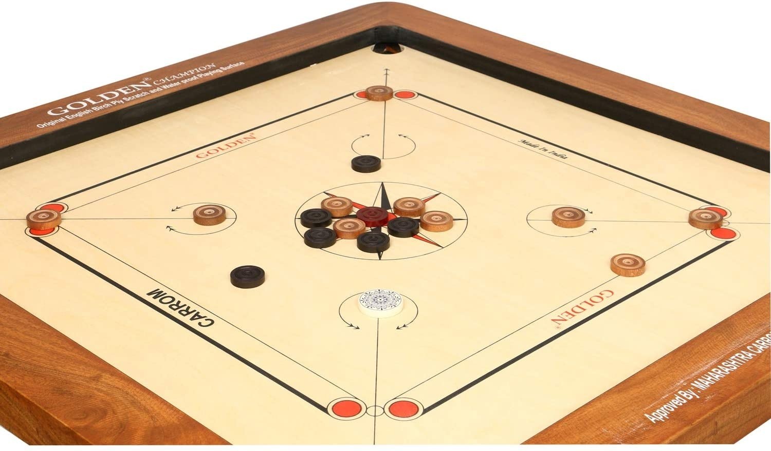 Kd Golden Champion Carrom English Ply 12mm
