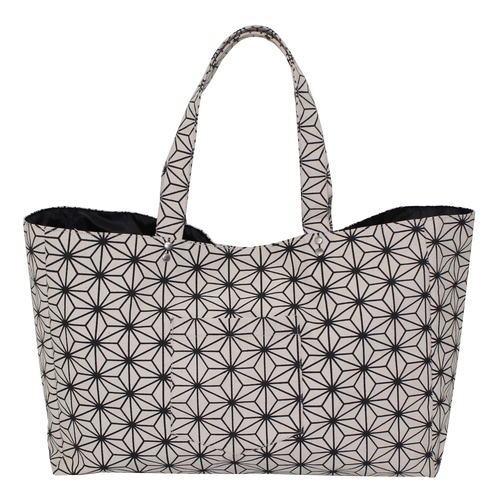 Printed Canvas Hand Bag