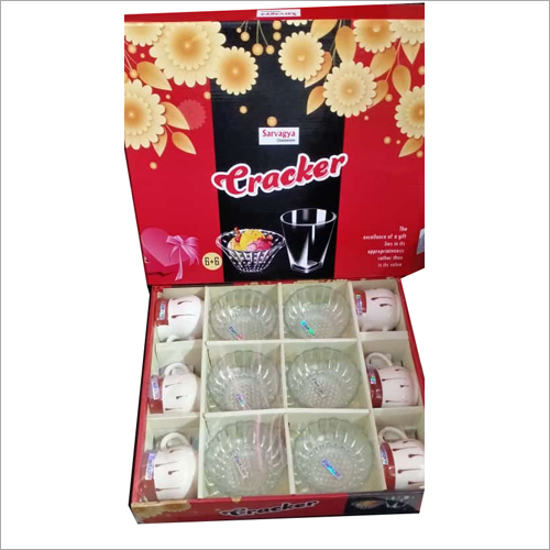 Kitchen Glass Saucer with Tea Cup Set