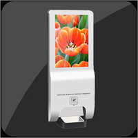 Display With Hand Sanitizing Dispenser
