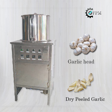 Dry Garlic Peeling Machine - Stainless Steel, 31x27x72 cm | Automatic, High Efficiency, 80-100 Capacity