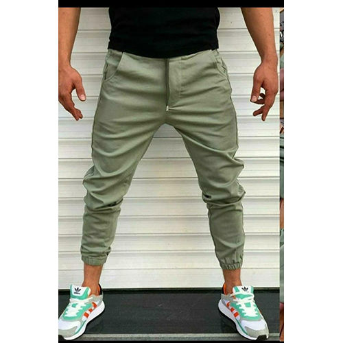 Green Colour Men Joggers Pant